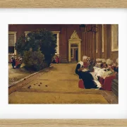 Max Liebermann - 17 Waisenmädchen in Amsterdam 1876 | Giclée Kunstdruck gerahmt