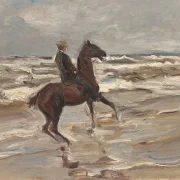 Max Liebermann - 21 Reiter am Meer nach rechts 1912 | Giclée Kunstdruck gerahmt