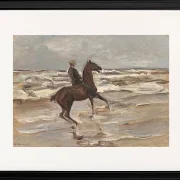Max Liebermann - 21 Reiter am Meer nach rechts 1912 | Giclée Kunstdruck gerahmt