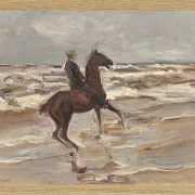 Max Liebermann - 21 Reiter am Meer nach rechts 1912 | Giclée Kunstdruck gerahmt