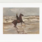 Max Liebermann - 21 Reiter am Meer nach rechts 1912 | Giclée Kunstdruck gerahmt