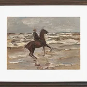Max Liebermann - 21 Reiter am Meer nach rechts 1912 | Giclée Kunstdruck gerahmt