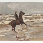 Max Liebermann - 21 Reiter am Meer nach rechts 1912 | Giclée Kunstdruck gerahmt