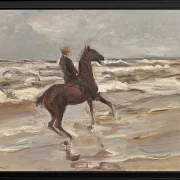 Max Liebermann - 21 Reiter am Meer nach rechts 1912 | Giclée Kunstdruck gerahmt