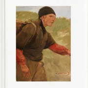 Max Liebermann - 25 Schreitender Bauer 1894 | Giclée Kunstdruck gerahmt