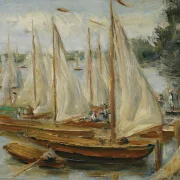 Max Liebermann - 27 Segelboote auf dem Wannsee 1922 | Giclée Kunstdruck gerahmt
