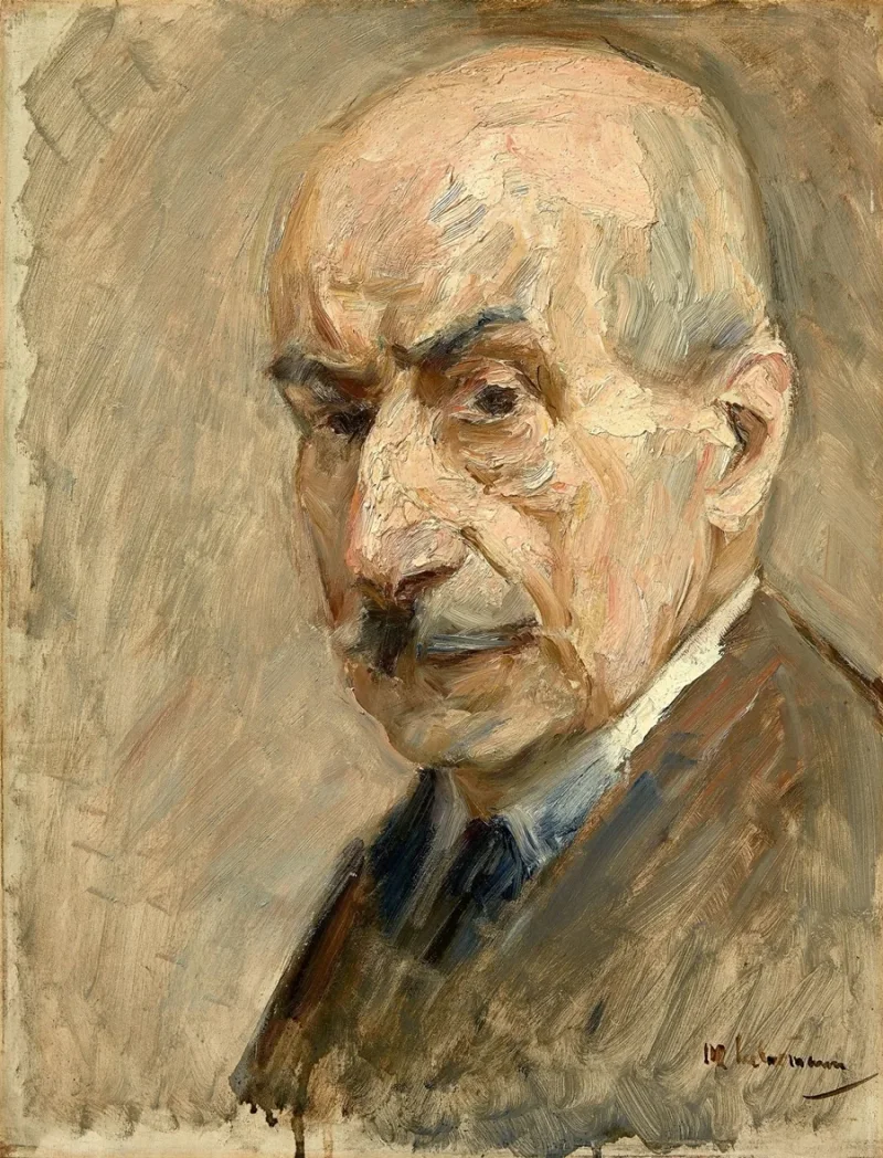 Max Liebermann - 28 Selbstbildnis, Büste 1922 | Giclée Kunstdruck gerahmt