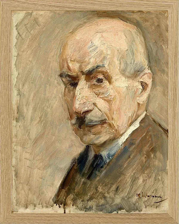 Max Liebermann - 28 Selbstbildnis, Büste 1922 | Giclée Kunstdruck gerahmt