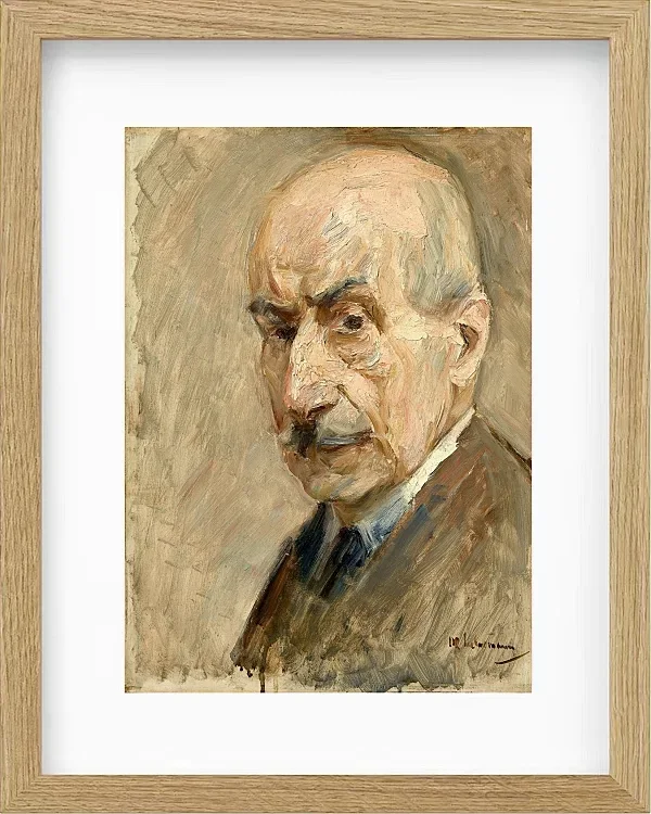Max Liebermann - 28 Selbstbildnis, Büste 1922 | Giclée Kunstdruck gerahmt