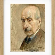 Max Liebermann - 28 Selbstbildnis, Büste 1922 | Giclée Kunstdruck gerahmt