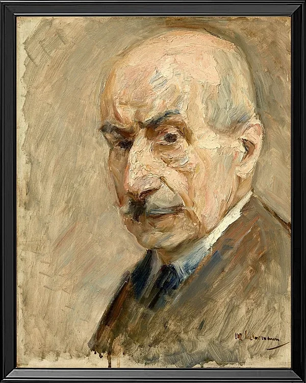 Max Liebermann - 28 Selbstbildnis, Büste 1922 | Giclée Kunstdruck gerahmt