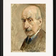 Max Liebermann - 28 Selbstbildnis, Büste 1922 | Giclée Kunstdruck gerahmt