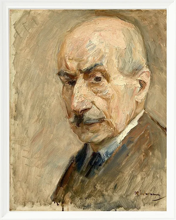 Max Liebermann - 28 Selbstbildnis, Büste 1922 | Giclée Kunstdruck gerahmt
