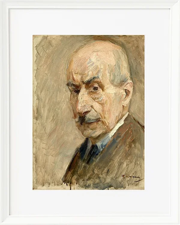 Max Liebermann - 28 Selbstbildnis, Büste 1922 | Giclée Kunstdruck gerahmt