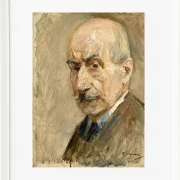 Max Liebermann - 28 Selbstbildnis, Büste 1922 | Giclée Kunstdruck gerahmt