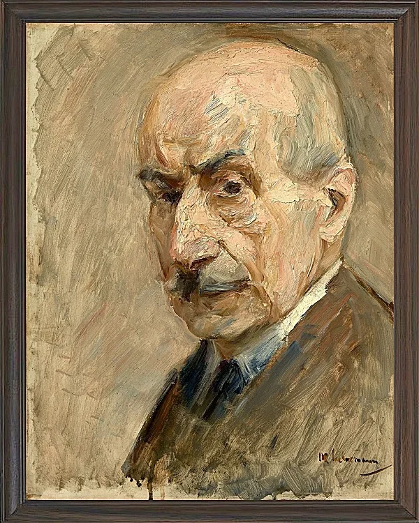 Max Liebermann - 28 Selbstbildnis, Büste 1922 | Giclée Kunstdruck gerahmt