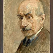 Max Liebermann - 28 Selbstbildnis, Büste 1922 | Giclée Kunstdruck gerahmt