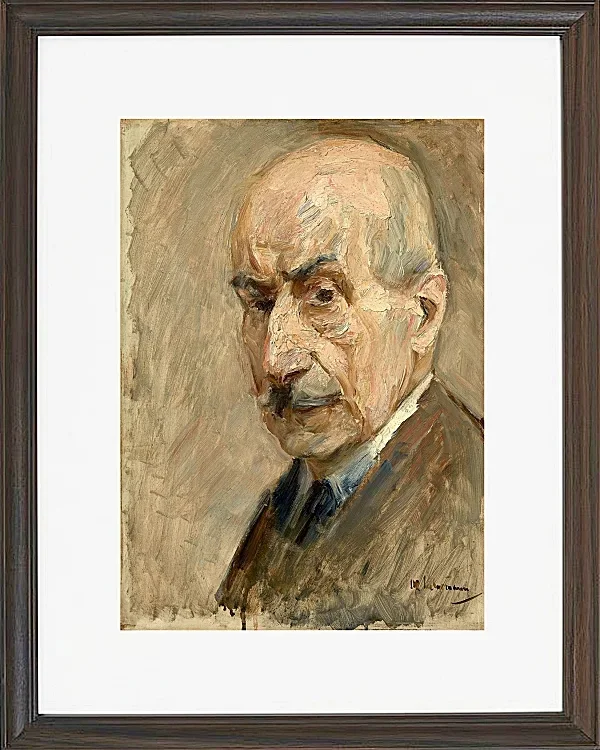 Max Liebermann - 28 Selbstbildnis, Büste 1922 | Giclée Kunstdruck gerahmt