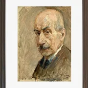 Max Liebermann - 28 Selbstbildnis, Büste 1922 | Giclée Kunstdruck gerahmt