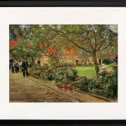 Max Liebermann - 30 Spitalgarten in Edam 1904 | Giclée Kunstdruck gerahmt