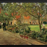 Max Liebermann - 30 Spitalgarten in Edam 1904 | Giclée Kunstdruck gerahmt