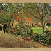 Max Liebermann - 30 Spitalgarten in Edam 1904 | Giclée Kunstdruck gerahmt
