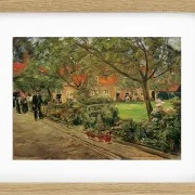 Max Liebermann - 30 Spitalgarten in Edam 1904 | Giclée Kunstdruck gerahmt