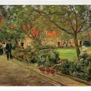 Max Liebermann - 30 Spitalgarten in Edam 1904 | Giclée Kunstdruck gerahmt