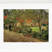 Max Liebermann - 30 Spitalgarten in Edam 1904 | Giclée Kunstdruck gerahmt