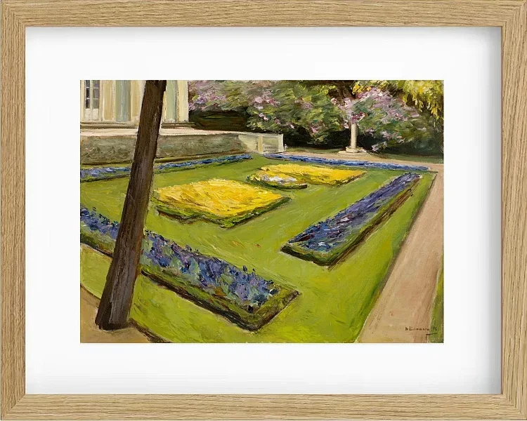 Max Liebermann - 32  Terrasse im Garten am Wannsee 1916 | Giclée Kunstdruck gerahmt