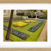 Max Liebermann - 32  Terrasse im Garten am Wannsee 1916 | Giclée Kunstdruck gerahmt