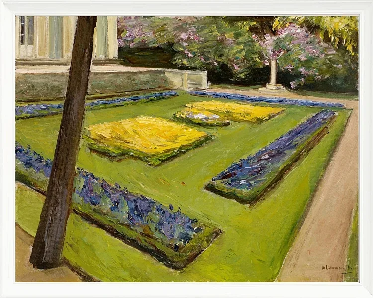 Max Liebermann - 32  Terrasse im Garten am Wannsee 1916 | Giclée Kunstdruck gerahmt