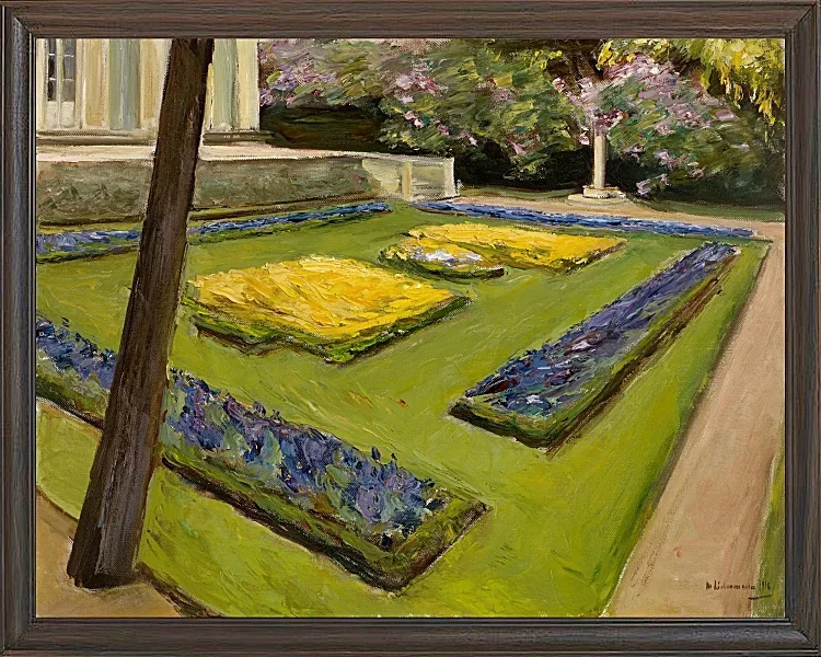 Max Liebermann - 32  Terrasse im Garten am Wannsee 1916 | Giclée Kunstdruck gerahmt