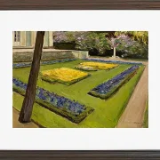 Max Liebermann - 32  Terrasse im Garten am Wannsee 1916 | Giclée Kunstdruck gerahmt
