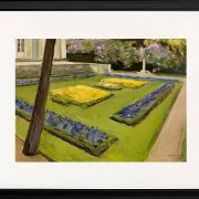 Max Liebermann - 32  Terrasse im Garten am Wannsee 1916 | Giclée Kunstdruck gerahmt