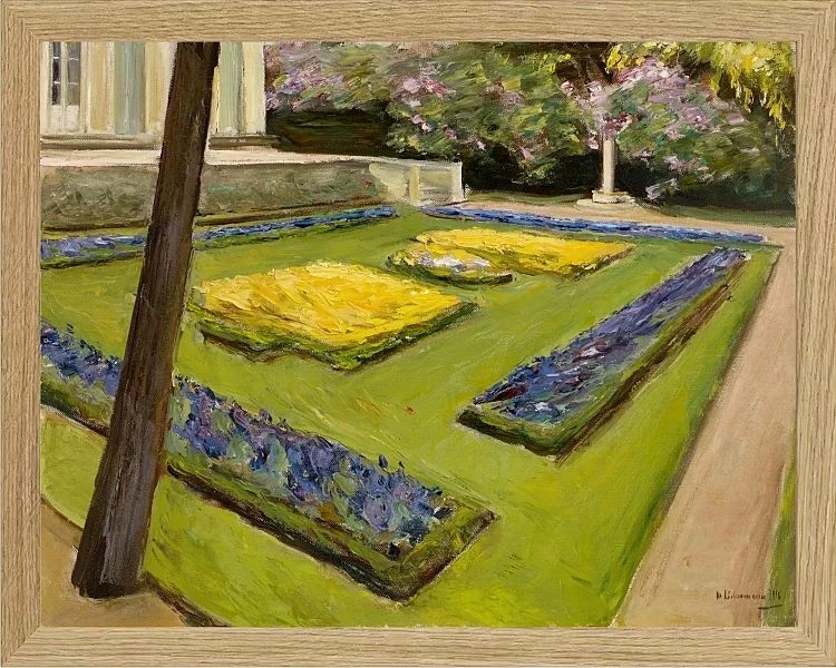 Max Liebermann - 32  Terrasse im Garten am Wannsee 1916 | Giclée Kunstdruck gerahmt