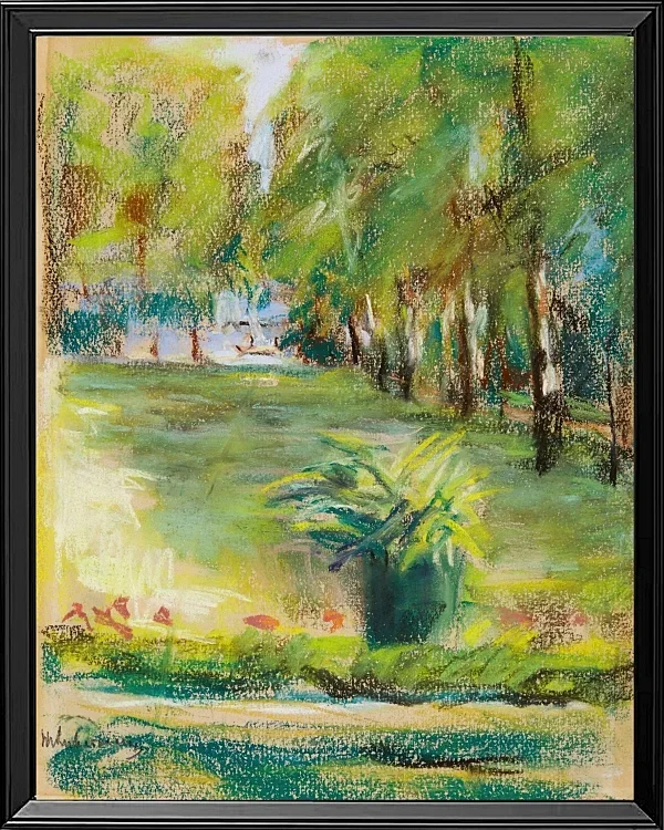 Max Liebermann - 33  Der Garten des Künstlers im Osten 1904 | Giclée Kunstdruck gerahmt