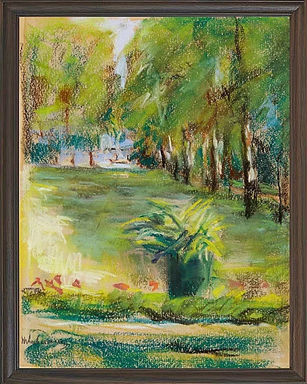Max Liebermann - 33  Der Garten des Künstlers im Osten 1904 | Giclée Kunstdruck gerahmt