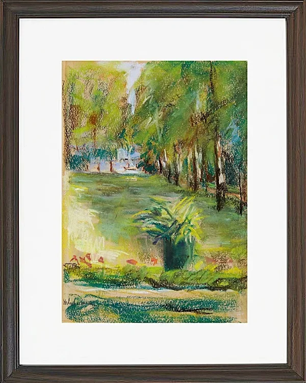 Max Liebermann - 33  Der Garten des Künstlers im Osten 1904 | Giclée Kunstdruck gerahmt