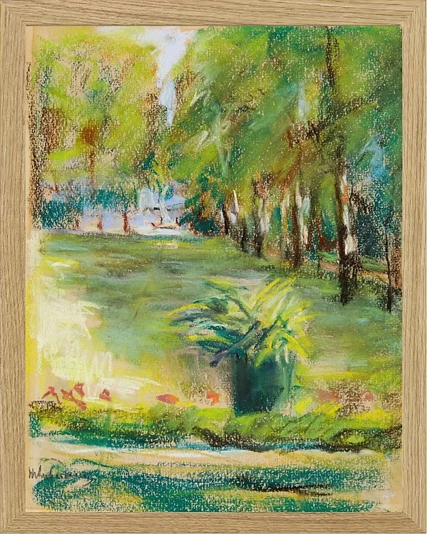 Max Liebermann - 33  Der Garten des Künstlers im Osten 1904 | Giclée Kunstdruck gerahmt