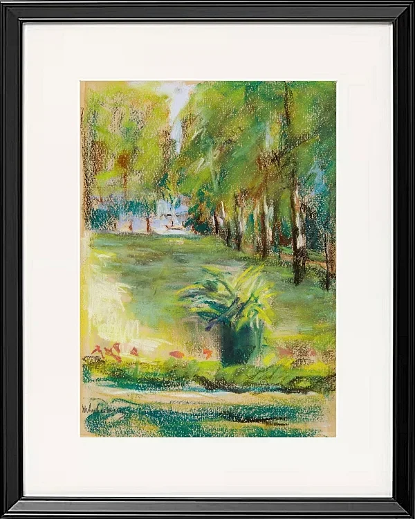 Max Liebermann - 33  Der Garten des Künstlers im Osten 1904 | Giclée Kunstdruck gerahmt