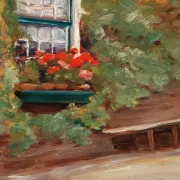 Max Liebermann - 37  Blick auf ein Bauernhaus in den Niederlanden 1898 | Giclée Kunstdruck gerahmt