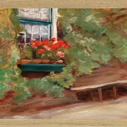 Max Liebermann - 37  Blick auf ein Bauernhaus in den Niederlanden 1898 | Giclée Kunstdruck gerahmt