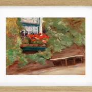 Max Liebermann - 37  Blick auf ein Bauernhaus in den Niederlanden 1898 | Giclée Kunstdruck gerahmt