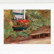 Max Liebermann - 37  Blick auf ein Bauernhaus in den Niederlanden 1898 | Giclée Kunstdruck gerahmt