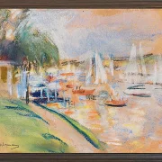 Max Liebermann - 38  Wannsee 1925 | Giclée Kunstdruck gerahmt