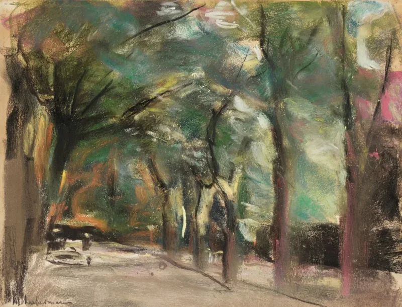 Max Liebermann - 02 Alle 1924 | Indrammet giclée-kunsttryk