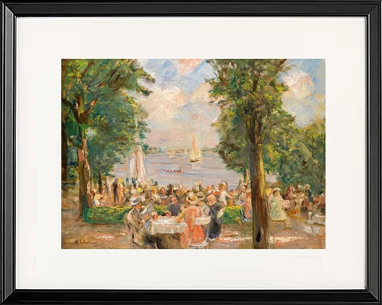Max Liebermann - 03 Ølhave nær Wannsee 1933 | Indrammet giclée-kunsttryk