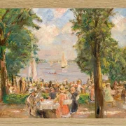 Max Liebermann - 03 Ølhave nær Wannsee 1933 | Indrammet giclée-kunsttryk