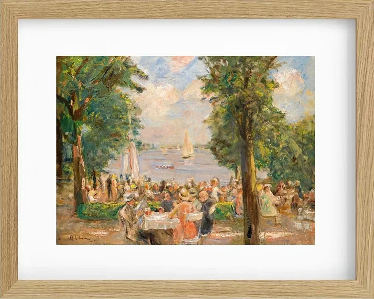 Max Liebermann - 03 Ølhave nær Wannsee 1933 | Indrammet giclée-kunsttryk